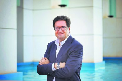 El ministro Óscar López, fotografiado esta semana después de participar en un Curso de Verano de la UAL en Roquetas de Mar.