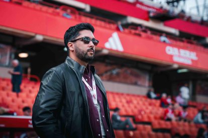 El presidente del Almería, Al-Khereiji, en su visita a Granada el pasado mes de abril. La UDA ganó 2-4 en Los Cármenes.