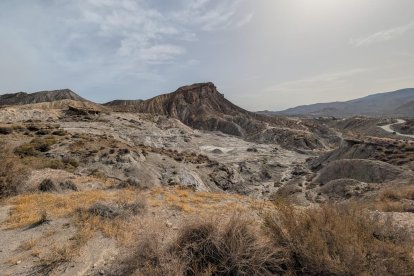 Uno de los paisajes del Coto Las Lomillas en Gádor.