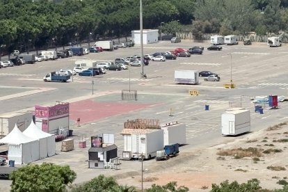 Imagen del espacio en el que se celebraron las Fiestas de El Zapillo el fin de semana del 1 de agosto.