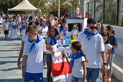 El barco creado para estas Fiestas del Pescador en la Escuela de Verano