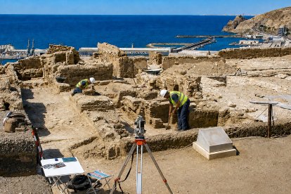 Excavaciones arqueológicas en la Alcazaba de Almería.
