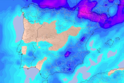 Una vaguada llega para dejar lluvias, tormentas y granizo en Almería.