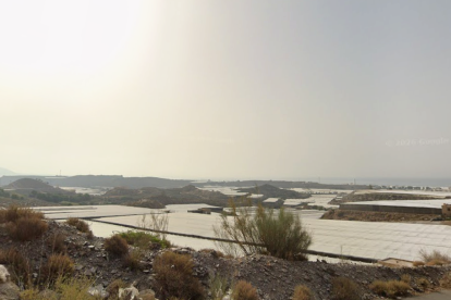 Zona de invernaderos situada junto al Cementerio de Adra.