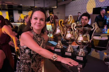 Eloisa Ramírez con sus trofeos del WULOP 2026.