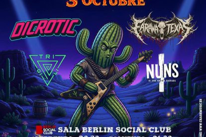 Saecio Rock Festival lleva este sábado cuatro bandas del rock a la Sala Berlín de Almería