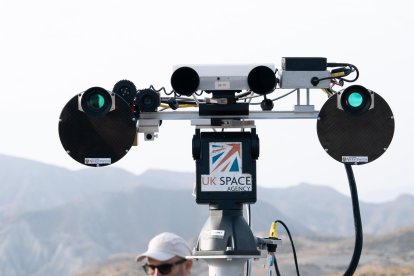 Charlie, el prototipo del Rosalind Franklin, sobre la superficie de Tabernas, en Almería.