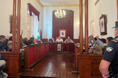 Pleno celebrado en Cuevas del Almanzora este lunes.
