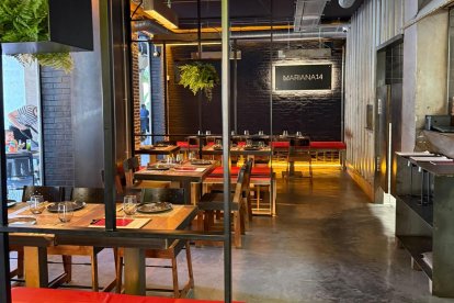 Interior de Mariana 14, el nuevo restaurante junto a la Plaza Vieja.