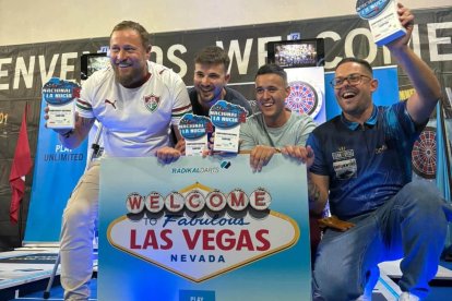 El equipo Guzadarts 2, campeón nacional de dardos, pone rumbo a Las Vegas.
