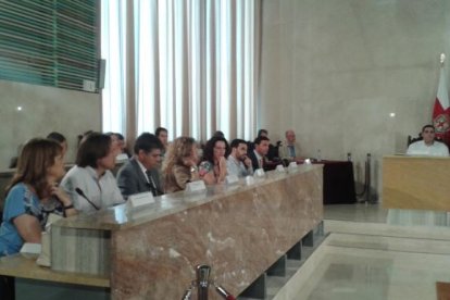 Los concejales de Ciudadanos en una sesión plenaria.