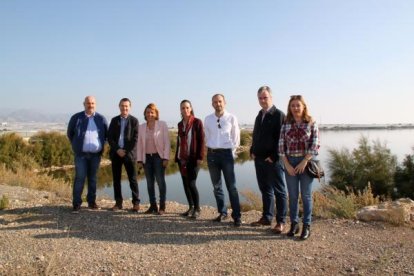 Candidatos PSOE en la zona de la Balsa del Sapo.