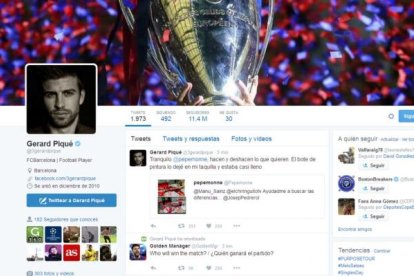 Cuenta oficial de Gerard Piqué.