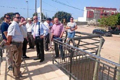 El alcalde en una visita a Venta Gaspar hace unos días