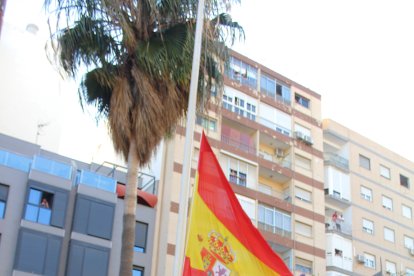 La Escuadra de Gastadores de Zapadores fue la encargada del arriado de Bandera.