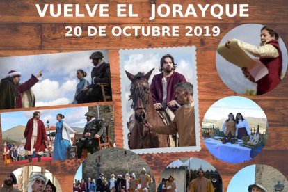 Cartel anunciador de la recreación histórica en Tahal.