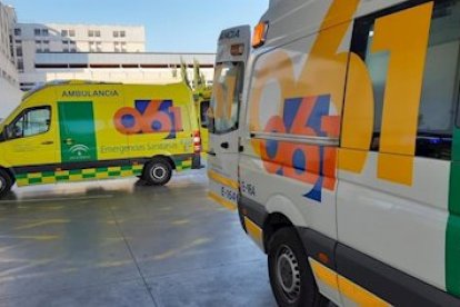 Imagen de ambulancias del 061