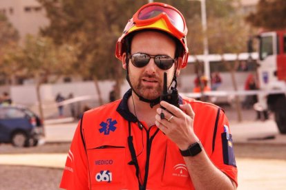 Félix del Ojo, médico del 061 en Almería.