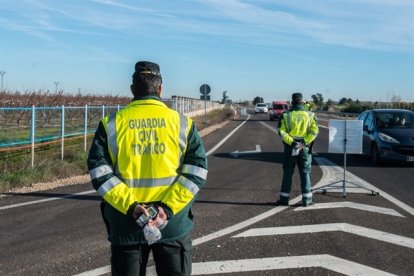 Control de tráfico de la Guardia Civil.