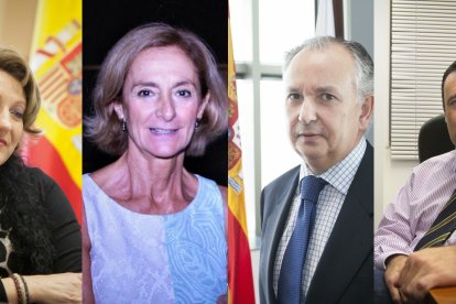 Lourdes Molina, Soledad Jiménez de Cisneros, Luis Columna y Juan Antonio Lozano