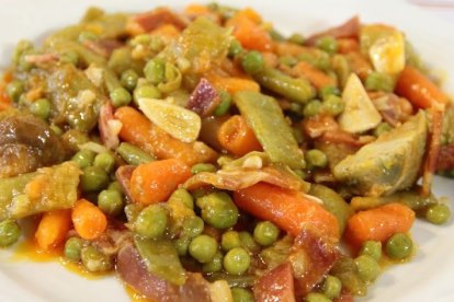 La menestra de verduras, gran protagonista de hoy.