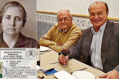 1. Mi abuela Dolores Idáñez. 2. Carnet de mi padre como sargento del Ejercito de la República. 3. Con el teniente general Cassinello.