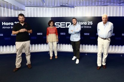 El Ágora de Hora 25 con Pablo Iglesias, Carmen Calvo, Aimar Bretos y García-Margallo.