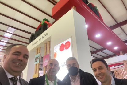 Rafael Pasamontes, Junta Andalucía;  Antonio Bretones, CASI; Juan Fernández y Ricardo Céspedes de La Voz y Cadena Ser