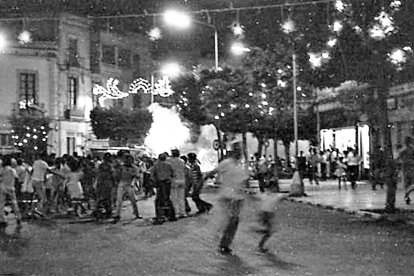 La traca era un final de fiestas familiar, que acentuaba el alma de feria de pueblo que tenía la de Almería.