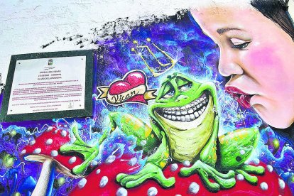 Una de las imágenes de ‘arte callejero’ en Vícar.
