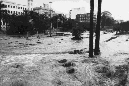 Tromba de agua en Almería.