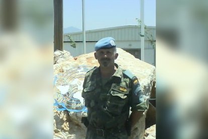 Juan José Maldonado en la misión de Líbano