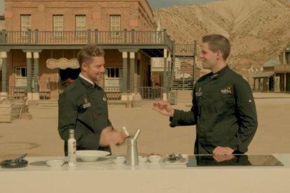 David Bisbal y el chef Dani Muñoz.