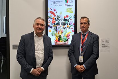 Luis Miguel Fernández (Coexphal) y Richard Schouten (DPA-Alemania)