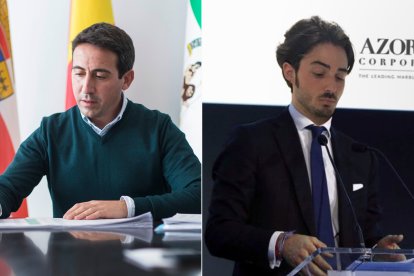 Óscar Liria, izquierda, exvicepresidente de Diputación, y Kilian López, amigo, familiar y socio