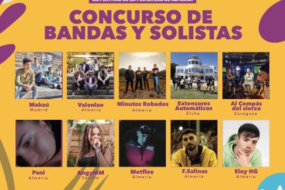 Concurso de bandas y solistas.