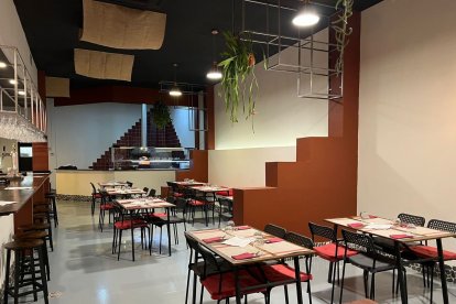 Interior del restaurante en calle Marín 18.