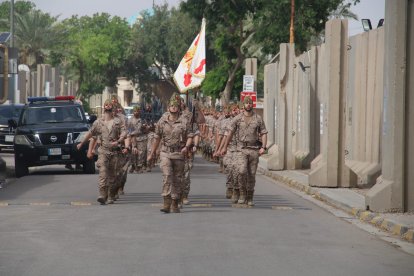 La VII Bandera Valenzuela celebra su aniversario desde Irak.