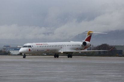 Avión en el Aeropuerto de Almería.