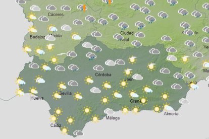 Previsiones para Andalucía de este viernes.