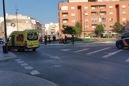 Agentes de Policía en el lugar del suceso.