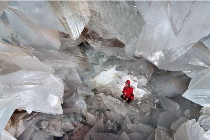 Imagen del interior de la Geoda de Pulpí.