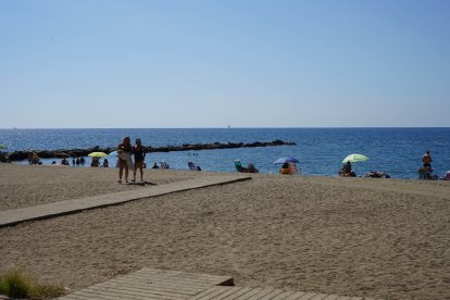 Imagen tomada en la playa de la capital a final del mes de septiembre,