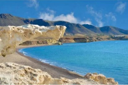 Duna fósil de Los Escullos.