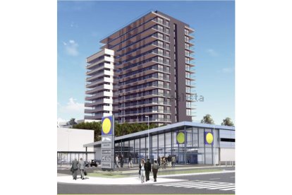 Proyecto del residencial Torre Indalo, en La Molineta.