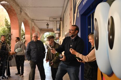 Celebración en La Trece, en la capital.