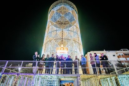 Encendido de luces de Navidad en Roquetas de Mar.