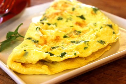 Tortilla de espinacas. Foto: Pixabay.