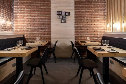 El salón del restaurante Sibuya.