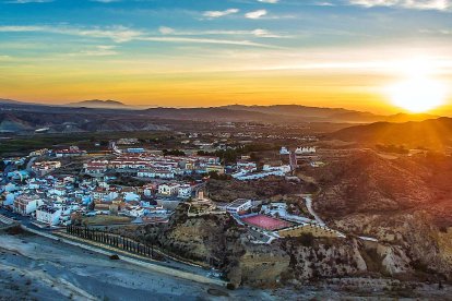 Vista general del municipio de Arboleas.